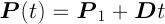 P(t) = P_1 + D t